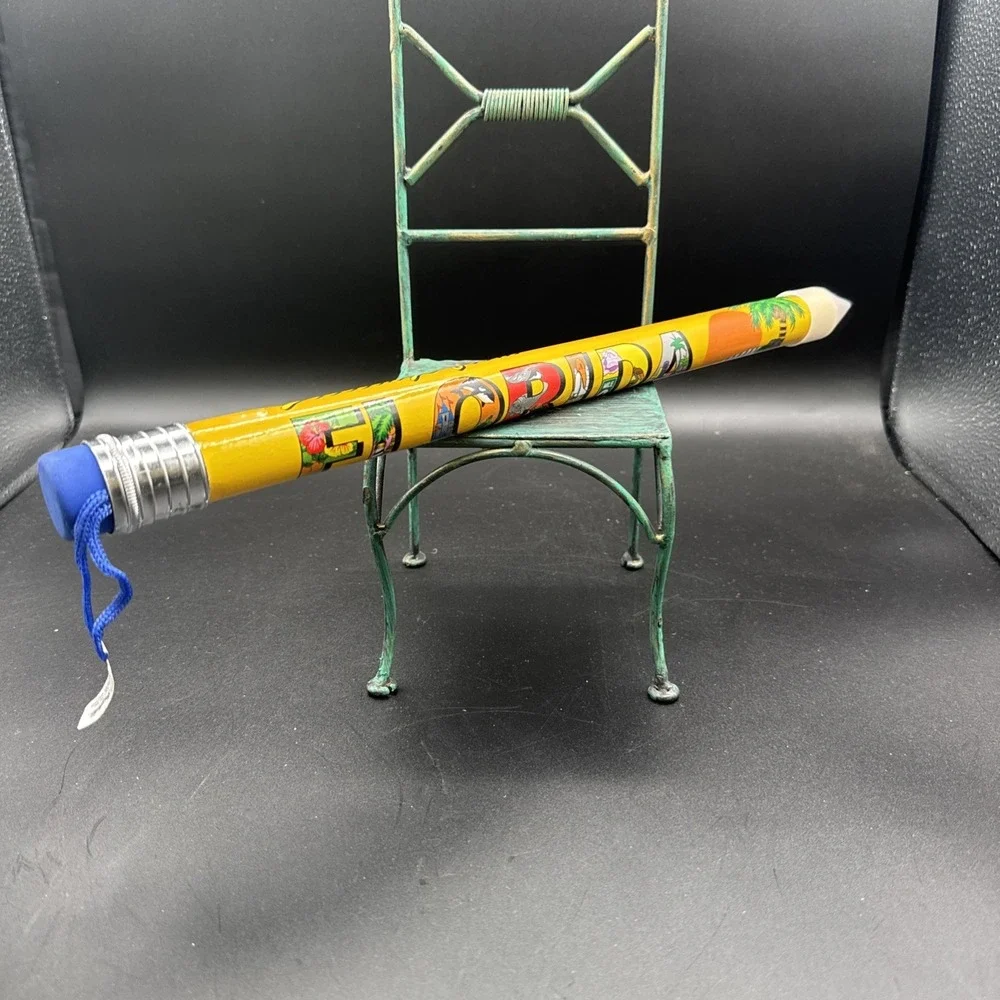 Vintage Jumbo Florida Graphic Pencil With Eraser NWT 2005 Sunshine State